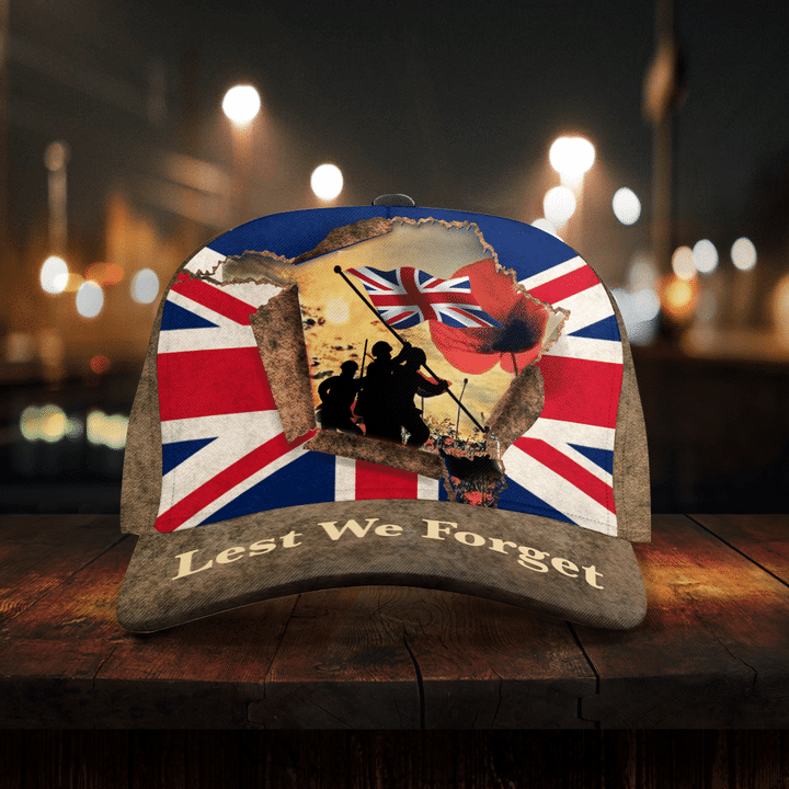 UK Veteran 'Lest We Forget' Remembrance Cap | 040436