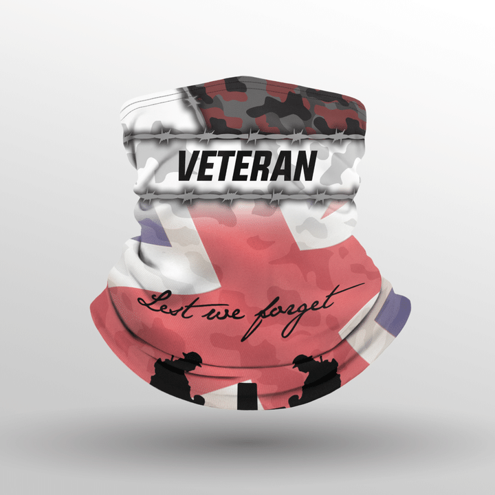 UK Veteran 'Lest We Forget' Neck Gaiter | 0104209