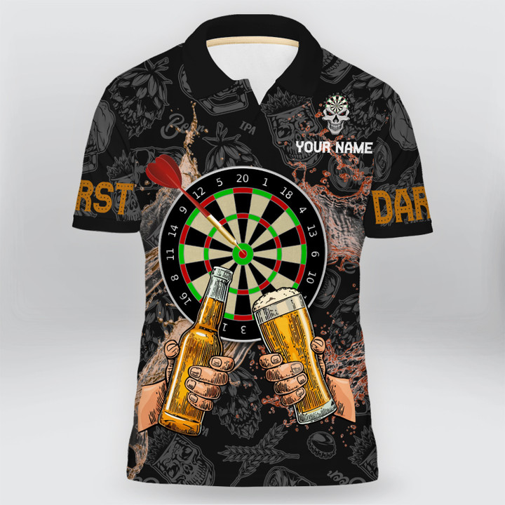 Personalized Dart And Beer Polo Shirt | 0101151