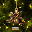 Homemerci Customize Number Firefighter Christmas Tree Hanging Ornament