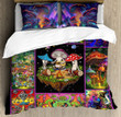 Homemerci Colorful Mushroom Hippie Bedding Set