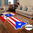 Homemerci Customize Name Loving Puerto Rico Rug sn