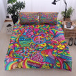Colorful Hippie Lover With Symbol Bedding Set TQH200724-BEDDING SETS-TQH-Twin-Vibe Cosy‚Ñ¢