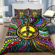 Hippie Colorful Peace Symbol Bedding Set TQH200780-BEDDING SETS-TQH-Twin-Vibe Cosy‚Ñ¢