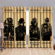 Homemerci We Are Firefighters Blackout Thermal Grommet Window Curtains AM