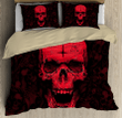 Homemerci Red Satanic Skull Bedding Set MH