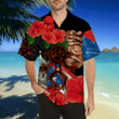 Puerto Rico Sol Taino With Maga Flower Hawaii Shirts JJ19062002-Apparel-TQH-Hawaiian shirt-S-Vibe Cosy‚Ñ¢