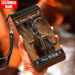 Homemerci Bull Riding Personalized Name Printed Leather Wallet SNND