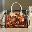 Homemerci Customized Name Horse Printed Leather Handbag NH