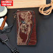 Homemerci Customized Name Bull Riding Printed Leather Wallet PDND