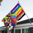 Homemerci LGBT More Color More Pride Rainbow & Melanin Lion Pride Month Horizontal Flag