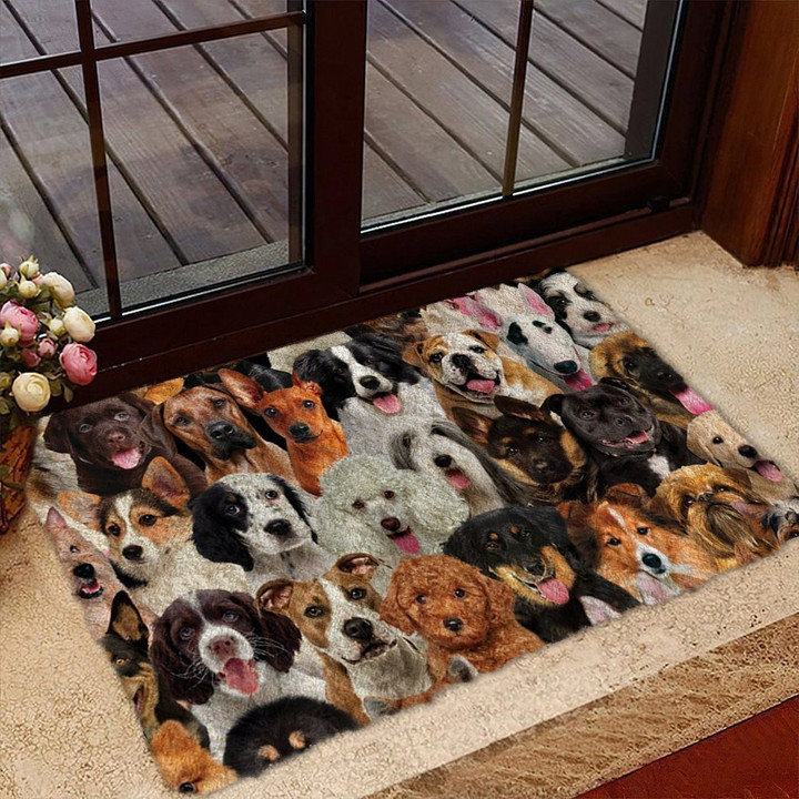 A Bunch Of Dogs02 Doormat