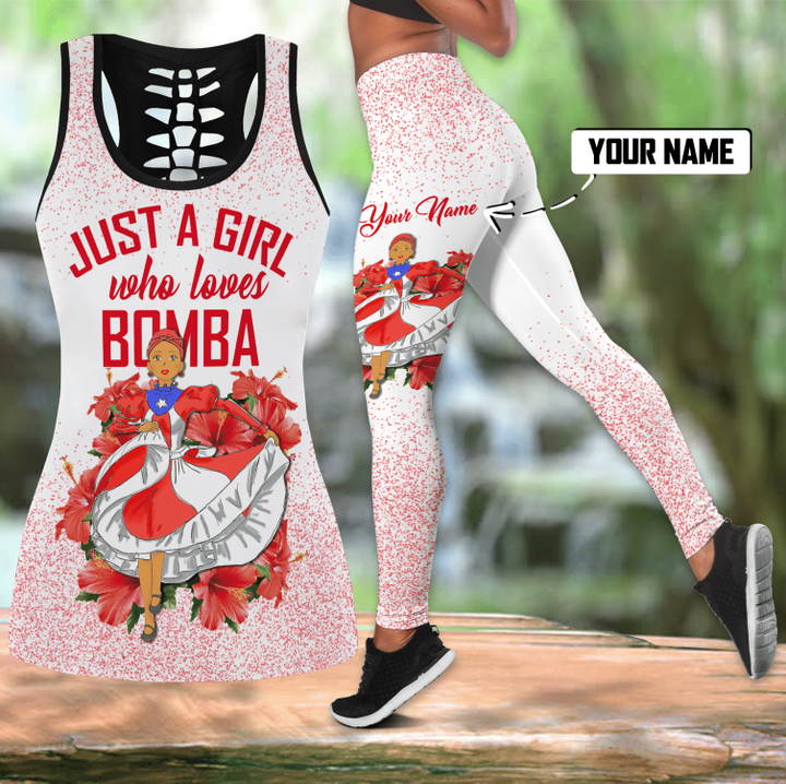 Homemerci Customize Name Bomba Girls Puerto Rico Combo Outfit MH