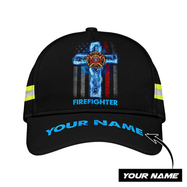 Homemerci Customize Name Firefighter Classic Cap