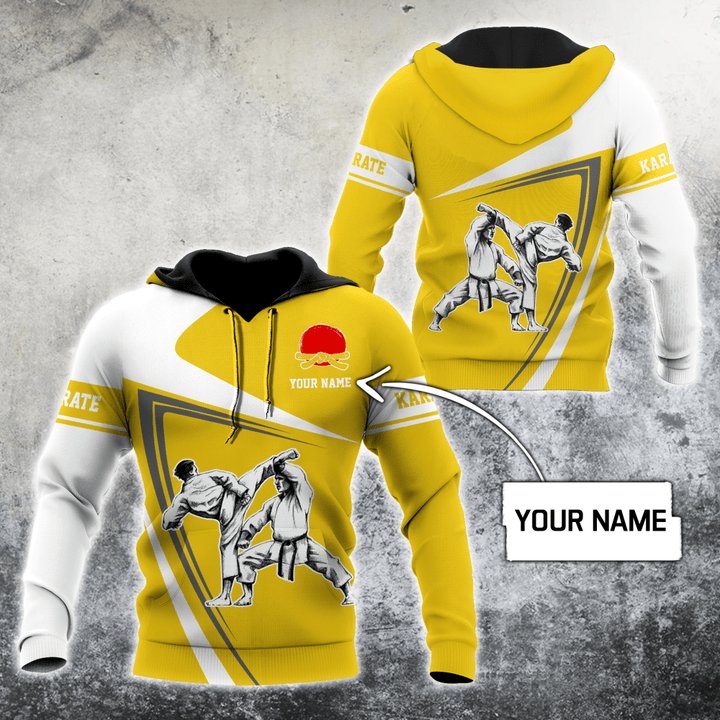 Homemerci Customize Name Karate Hoodie For Men And Women MH.S