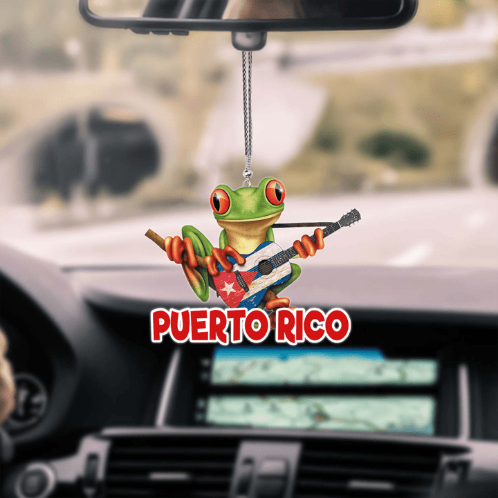 Homemerci Coqui Loving Puerto Rico Unique Design Car Hanging Ornament