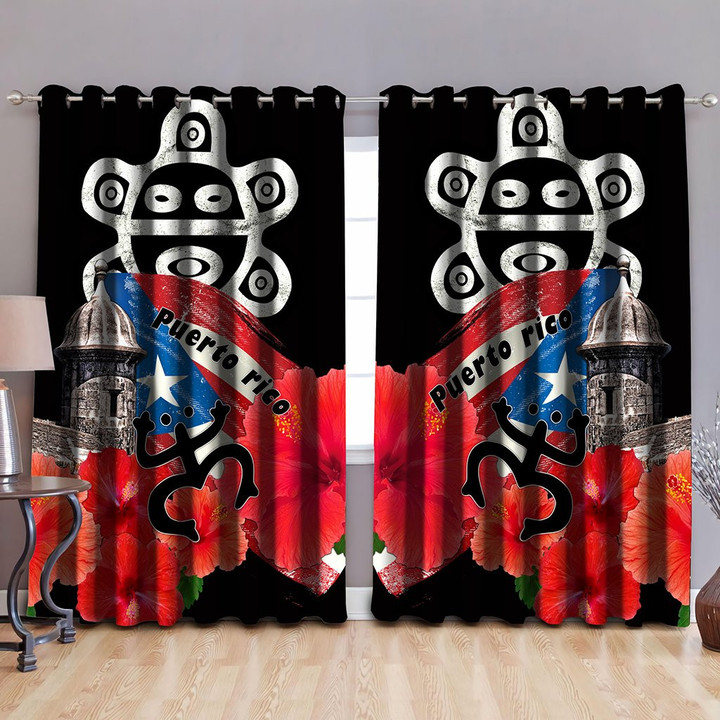 Homemerci Sol Taino Puerto Rico Curtains MH
