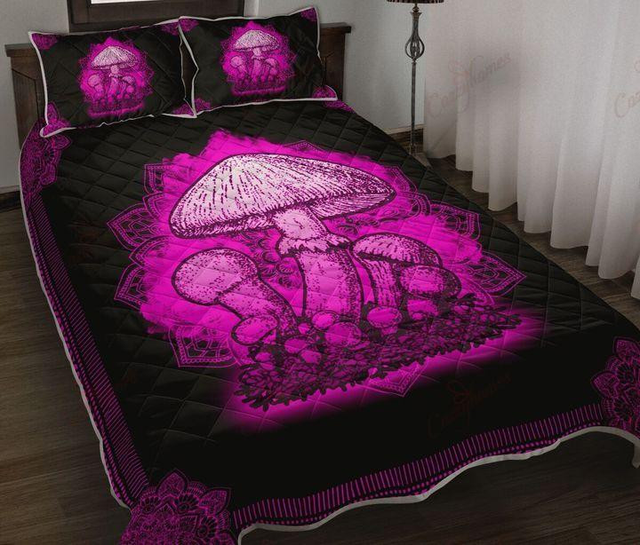 Homemerci Mushroom Hippie Quilt Bedding Set