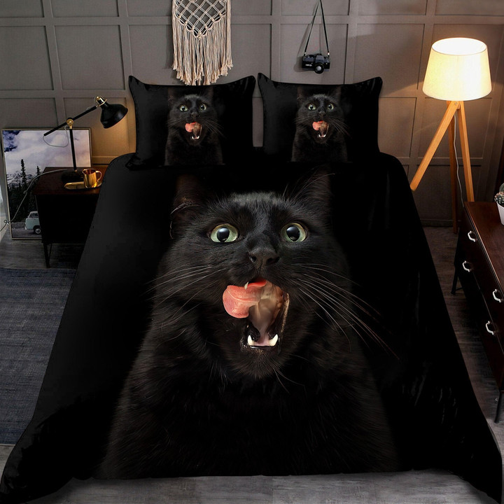 Homemerci Black Cat Bedding Set MH