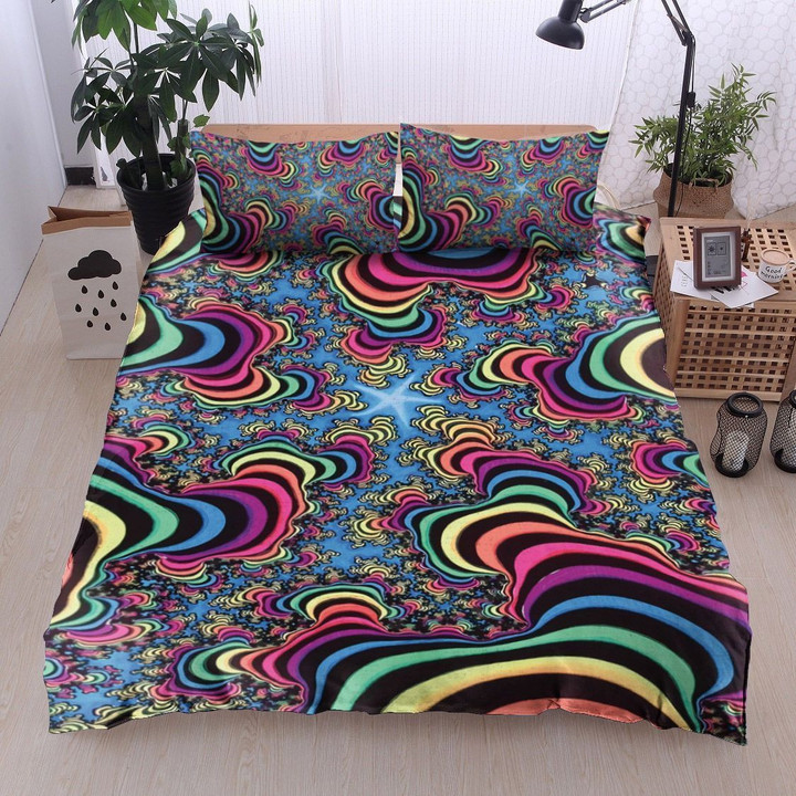 Colorful Hippie Lover Bedding Set TQH200714-BEDDING SETS-TQH-Twin-Vibe Cosy‚Ñ¢