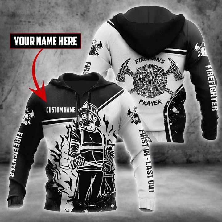 Homemerci Customize Name Firefighter Hoodie For Men And Women TRHHND