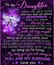 Daughter Blanket To My Daughter When Life Gets Hard And You Feel All Alone Purple Butterflies Premium Fleece Blanket