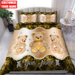 Homemerci Customized NameTeddy Bear Bedding Set .S