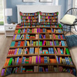 Homemerci Book Lovers Library Printed Bedding Set