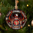 Homemerci Firefighter Christmas Tree Hanging Ceramic Ornament