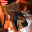 Homemerci Customized Name Horse Printed Leather Wallet PH