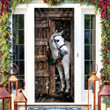 Homemerci Horse Christmas Wreath Door Cover