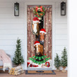 Homemerci Horses Christmas Snow Barn Door Cover