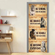 Homemerci Be Awesome Everyday Horse Door Cover