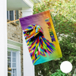 Homemerci LGBT Pride Rainbow Eagle Flag