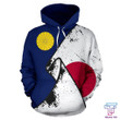 Japan Special Grunge Flag Pullover Hoodie NVD1050 - Amaze Style™-Apparel