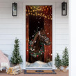 Homemerci Christmas Barn Horse Door Cover