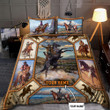 Homemerci Personalized Name Cowboy Bedding Set Cowboy Art