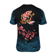 Homemerci Japanese Sakura Kanagawa Koi Fish All Over D T Shirt