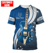 Homemerci Personalized Heavy Metal Skull Guitar Combo T Shirt Board Short DA