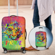 Homemerci Personalized LGBT Tiger PRIDE Splash Paint Color 3D Luggage Cover