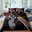 Homemerci Red/Black Electric Guitar Bedding Set .CTN