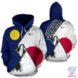 Japan Special Grunge Flag Pullover Hoodie NVD1050 - Amaze Style™-Apparel