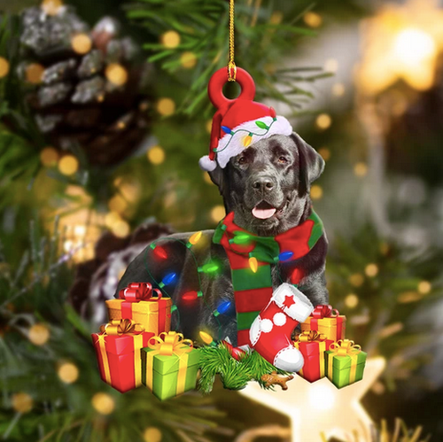 Homemerci Black Labrador Christmas Ornament .TQH
