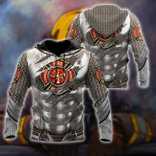 Homemerci Armor Firefighter Printed Hoodie For Men And Women DQB-TQH