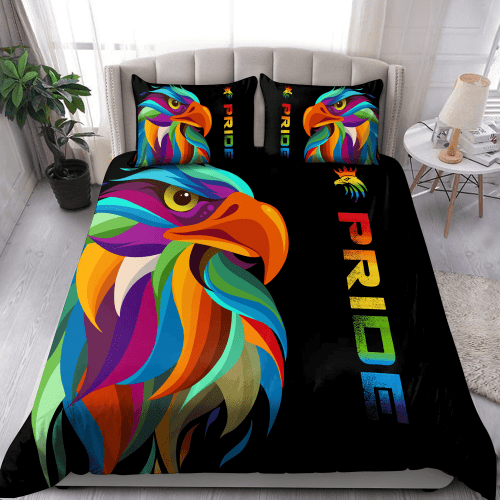 Homemerci LGBT Eagle PRIDE 2022 LGBTQ Flag Bedding Set
