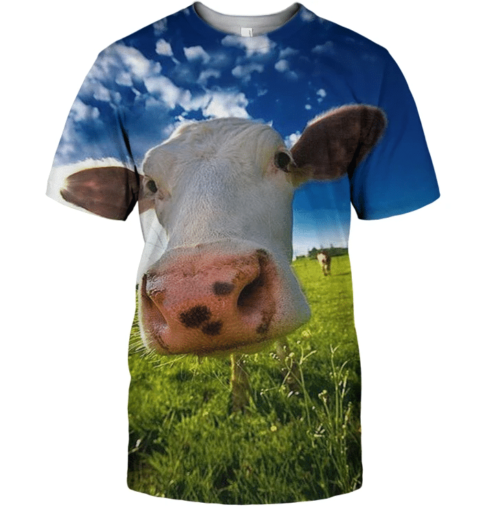 3D All Over Print Lovely Cow Shirt