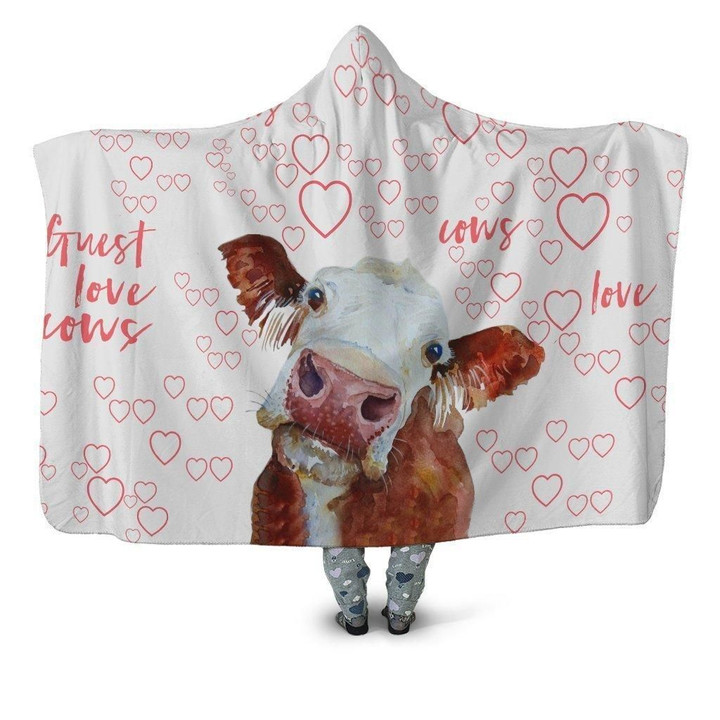 Farmer Guest Best Cow Hoodie Blanket