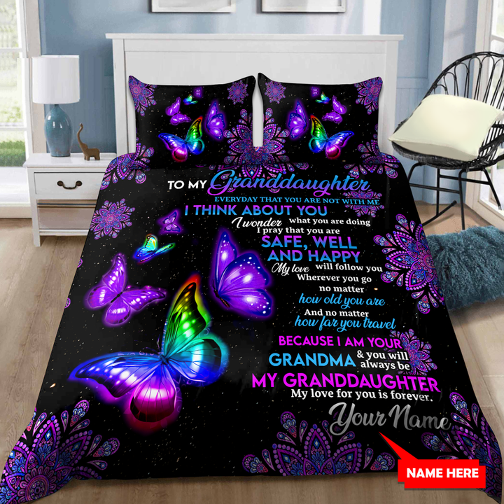 Homemerci Grandma Butterfly Bedding Set