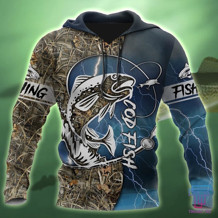 Cod fishing Sport Camo Tattoos 3d all over shirt for men and women TR120302 - Amaze Style‚Ñ¢-Apparel
