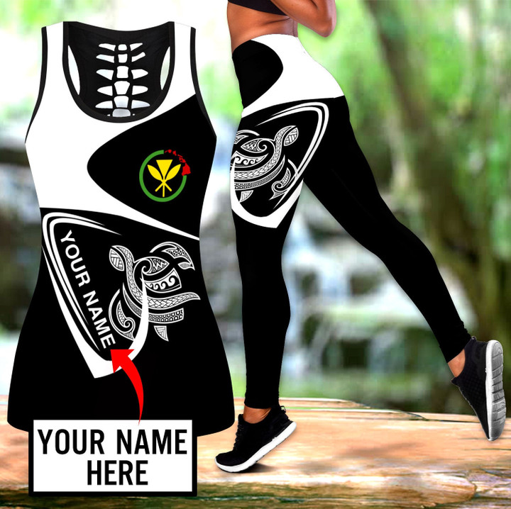 Homemerci Premium Legging & Tank top Polynesian Hawaii Custom Name ML